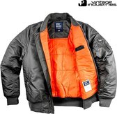 Vintage Industries Westford ma-1 bomber jack grey S