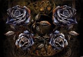 Fotobehang Alchemy Roses Tattoo | XL - 208cm x 146cm | 130g/m2 Vlies