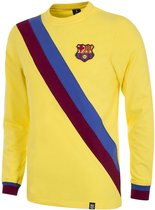 COPA - FC Barcelona Away 1974 - 75 Retro Voetbal Shirt - S - Geel