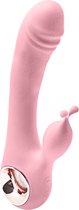 Vibely - Tarzan Vibrator - Erotiek- Oplaadbare Luxe Magic Wand Rabbit Vibrator - Vibrators voor vrouwen - Sex Toys voor vrouwen -10 standen - Fluisterstil - Pink