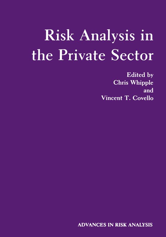 Risk Analysis in the Private Sector - cover