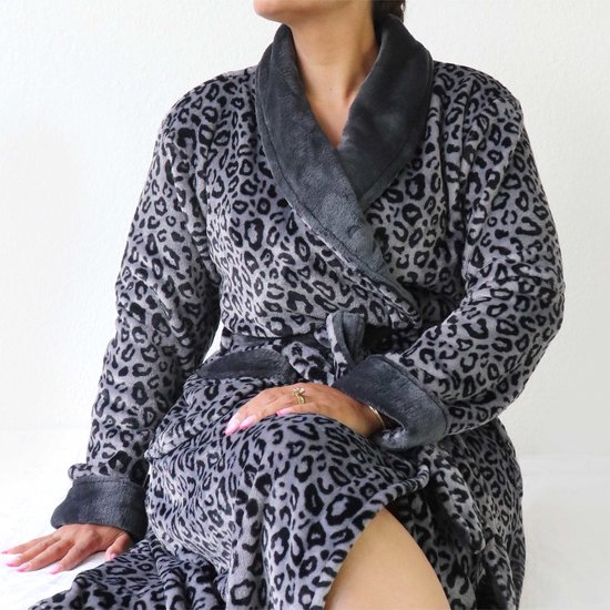 IRBRD2101A Onweerstaanbare dames badjas-kamerjas van 100% flanel fleece  polyester met... | bol.com
