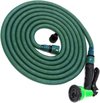 Jardinax® Flexibele Tuinslang 30m + Tuinsproeier & Kraanadapter - Rekbare Waterslang