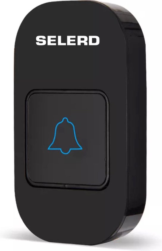 Selerd V5 - Zwart - Draadloze Deurbel - Plug & Play - IP44 Waterdicht - 4 Volumes - 52 Melodieën - Incl. Batterij - Deurbel Draadloos - Oplichtende Led - 5 jaar garantie — afbeelding 3