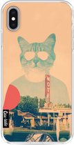 Casetastic Apple iPhone XS Max Hoesje - Softcover Hoesje met Design - Cool Cat Print