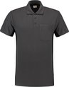 Tricorp Poloshirt Bi-Color - Workwear - 202002 - Donkergrijs-Zwart - maat 5XL
