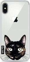 Casetastic Softcover Apple iPhone X - Peeking Kitty