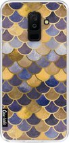 Casetastic Samsung Galaxy A6 Plus (2018) Hoesje - Softcover Hoesje met Design - Sapphire Scales Print
