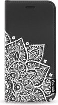Casetastic Wallet Case Black Samsung Galaxy A40 (2019) - Floral Mandala White