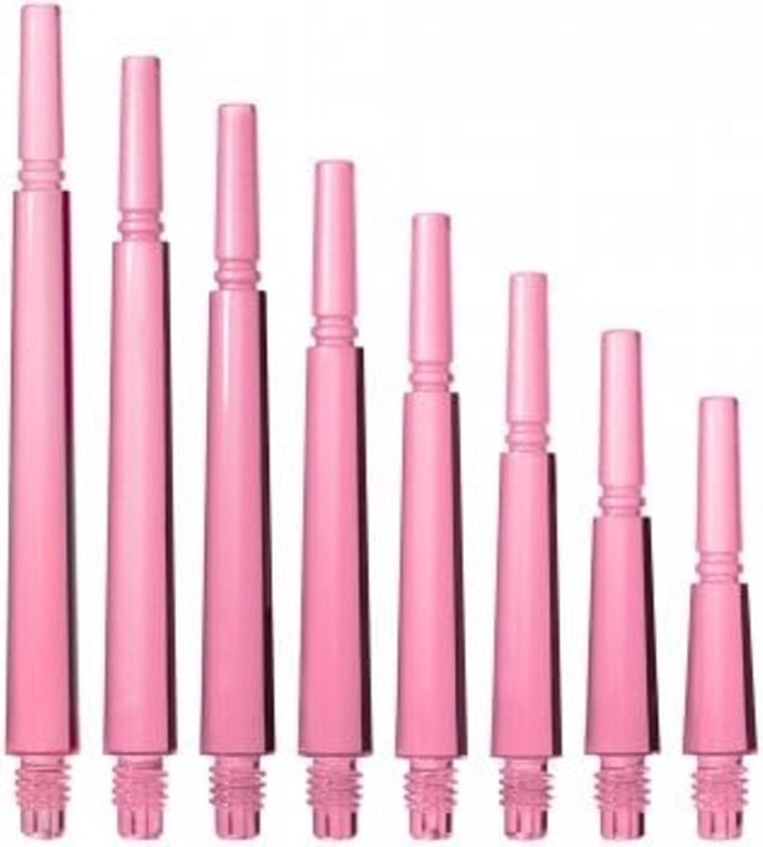 Cosmo SPINNING shaft ( 2 sets= 6 stuks ) normal spinning clear roze - maat 6 = 35.0 mm