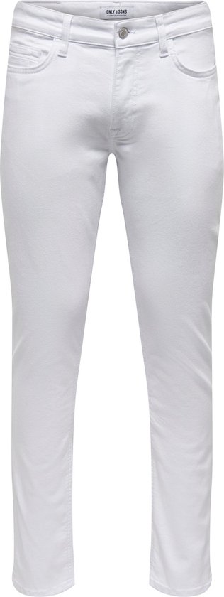 ONLY & SONS ONSLOOM SLIM CLASSIC WHITE 6529 SIK DNM Heren Jeans - Maat W28 X L32