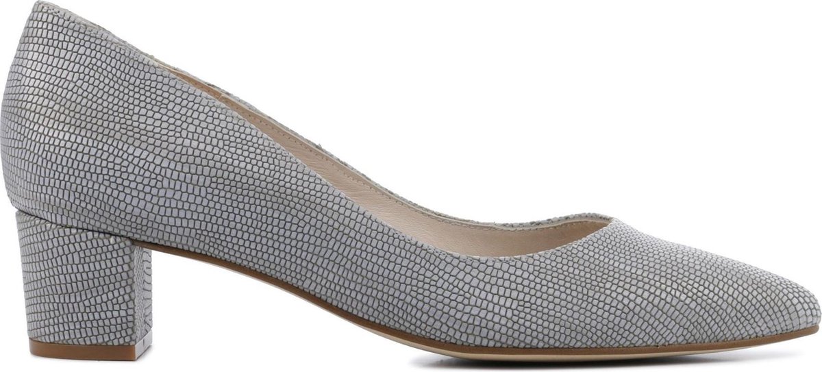 Mace Dames Leren Slangenprint 30016745 / Schoenen Blokhak hoogte 4-6 - 1600  - Grijs | bol.com