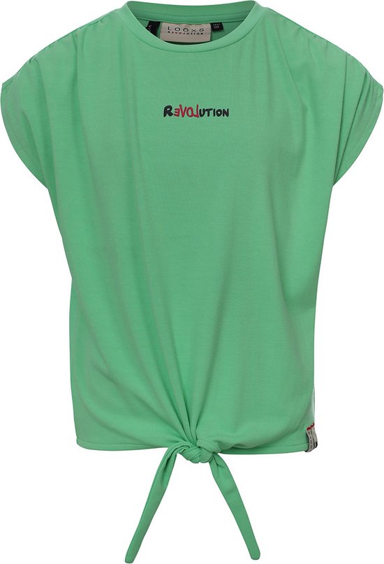 LOOXS 10sixteen 2313-5498-299 Meisjes T-Shirt - Maat 116 - Groen van 95% viscose 5% elastane