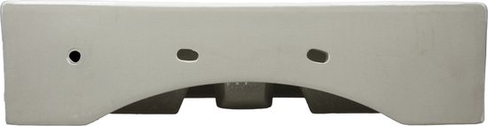 Lavabo avec vidage avec trop-plein 51,5x36x13 cm céramique blanche