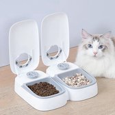 2 Stuks Automatische Kat Feeder Slimme Katten Honden Voer Dispenser Bakken Voor Nat & Droog Smart Voedsel Dispenser Accessoires