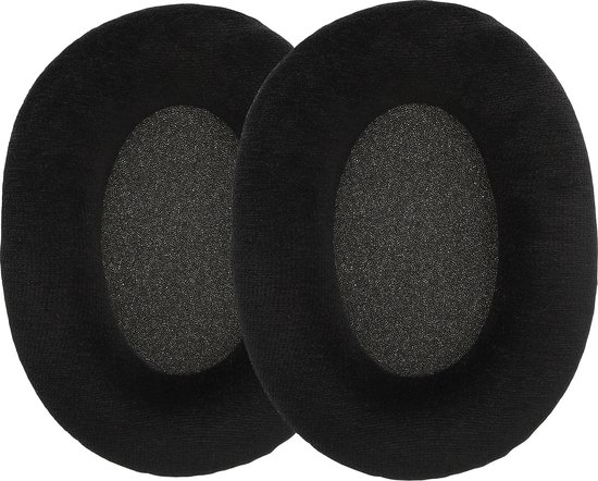 kwmobile 2x fluwelen oorkussens geschikt voor Sennheiser GAME ONE /GAME ZERO / HD380PRO / PXC450 / PXC350 / PC350 / PC360 koptelefoons - Kussens voor over-ear-koptelefoon in zwart