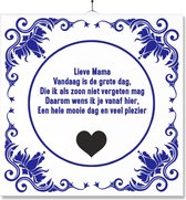 Tegel Met Opdruk | Grappig | Humor | Verjaardag kado | Toilet WC | Moederdag - Zoon