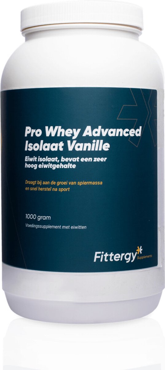 Fittergy Supplements Pro Whey Advanced Isolate Vanille 1000 gram