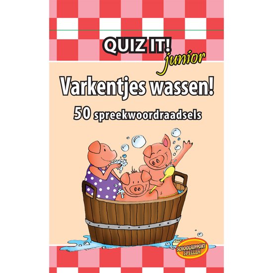 Cover van het boek 'Quiz-it junior varkentjes wassen QT13' van  Onbekend
