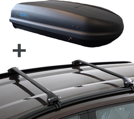 Coffre de toit PerfectFit 400 Litres + Galeries de toit adaptées pour Dacia  Lodgy SUV... | bol