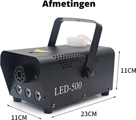 Rookmachine voor laaghangende rook - Beamz ICE1800 rookmachine met afstandsbediening met timer