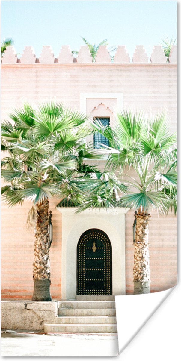 Deur - Marrakesh - Palmboom - Wit - Tropisch