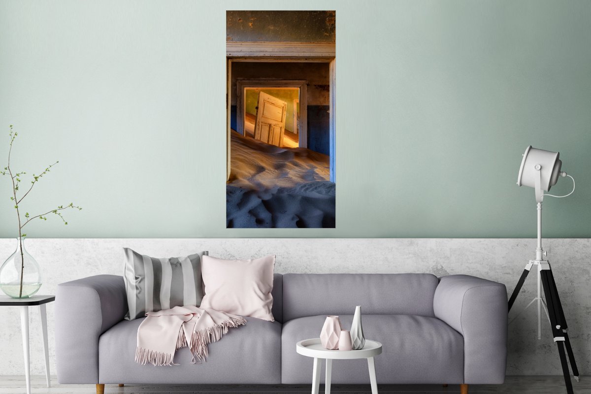 Zand - Blauw - Deur - Architectuur