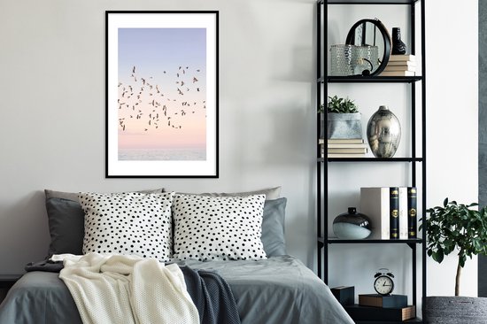 Cadre photo avec affiche - Vogels - Mer - Ciel - Nature - Été - 60x90 cm - Cadre pour affiche