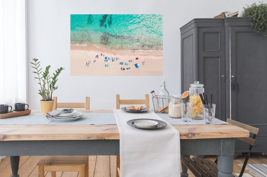 Mer - Plage - Été - Parasols - Blauw