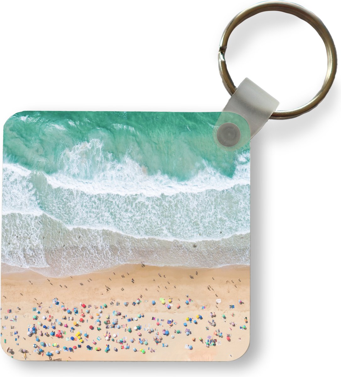 Sleutelhanger - Uitdeelcadeautjes - Zee - Strand - Parasols - Water - Zomer - Plastic
