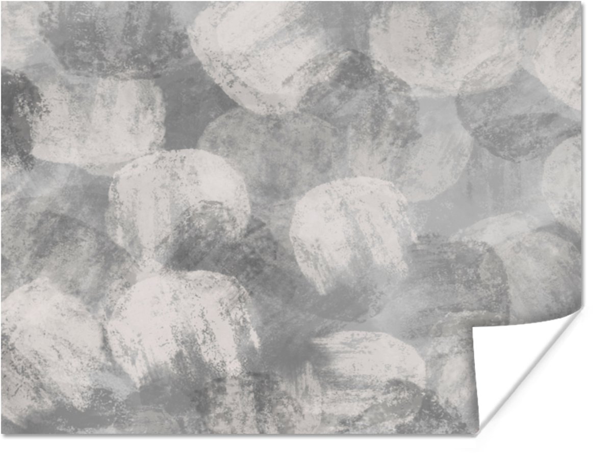 Abstract - Verf - Grijs - Schilderij