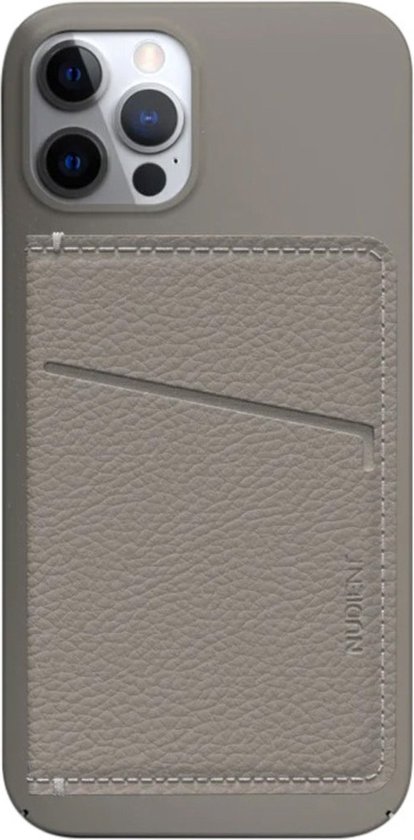 Nudient Card Holder Leather Clay - Beige