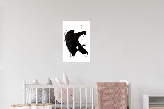 Stickers muraux - Film autocollant - Zwart - Peinture - Design - 20x30 cm - Film adhésif - Stickers muraux chambre d'enfant - Papier peint autocollant - Papier peint autocollant - Film autocollant