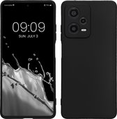 kwmobile telefoonhoesje geschikt voor Xiaomi Redmi Note 12 Pro+ 5G / Note 12 Pro Plus 5G - Hoesje voor smartphone - Precisie camera uitsnede - In mat zwart