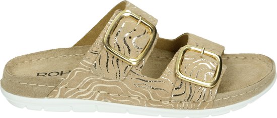 Rohde 5878 - Volwassenen Dames slippers - Kleur: Metallics - Maat: 37
