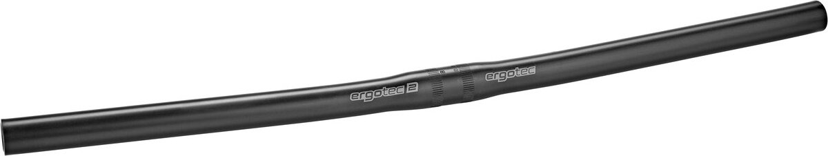 Stuur ergotec recht 254x560 alu zwart - ZWART