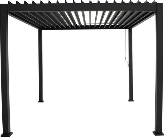 Mirador Basic Overkapping - 300 x 300 cm - antraciet - Aluminium / Vrijstaande / Luxe overkapping - Tuinprieel / Carport / Veranda / Pergola