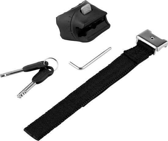 Kryptonite KryptoLok Standard Mini-7 Beugelslot met Kabel - Fiets - ART-2 Slot - Beugelslot (Elektrische) Fiets - 17,8x8,2 cm - Kabel 120 cm lang - Oranje/Zwart van Kryptonite — afbeelding 3