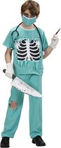 Widmann - Dokter & Tandarts Kostuum - Dokter Snijgraag Chirurg Halloween - Jongen - groen - Maat 158 - Halloween - Verkleedkleding