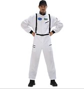 Widmann - Science Fiction & Space Kostuum - Stoere Astronaut Wit - Man - wit / beige - Small - Carnavalskleding - Verkleedkleding
