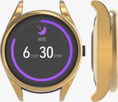 kwmobile 2x hoes geschikt voor Huawei Watch Buds hoesje - Cover van silicone - Hoesje voor activity tracker - In goud / transparant