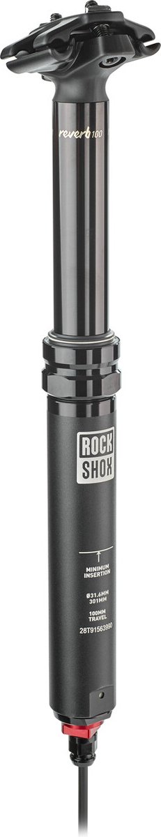 Rockshox Reverb Stealth Dropper Zadelpen 125 Mm Zwart 176