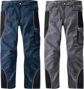 Tailleband broek met reflecterende biezen, kleur marine/zwart, maat 52