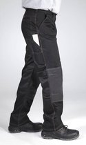 Taillebandbroek met knieversterking, kleur zwart, voor vrije tijd en werk, maat 56