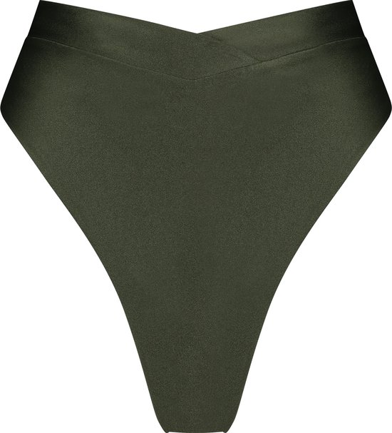 Hunkemöller Dames Badmode Bikinibroekje Crete - Groen - maat XL
