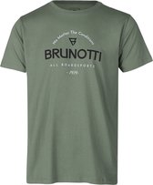Brunotti Jahn-Logoround Heren T-shirt | Groen - M