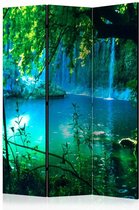 Vouwscherm - Kursunlu Waterval, Antalya Turkije 135x172cm , gemonteerd geleverd (kamerscherm) dubbelzijdig geprint