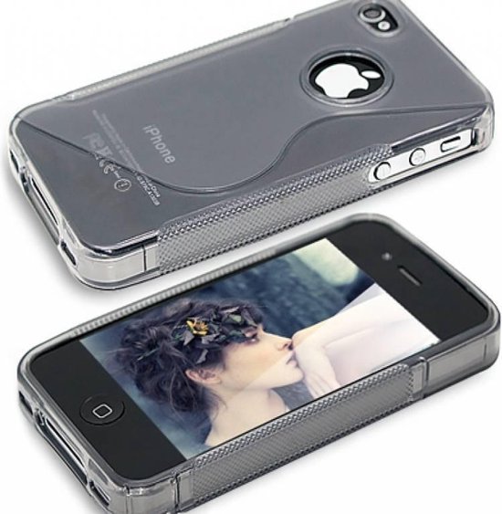 Apple iPhone 4 en 4S Soft Siliconen Skin Case, Stoere S-Line Telefoon Hoes  | bol.com