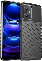 iMoshion Hoesje Geschikt voor Xiaomi Poco X5 5G Hoesje Siliconen - iMoshion Thunder Backcover - Zwart