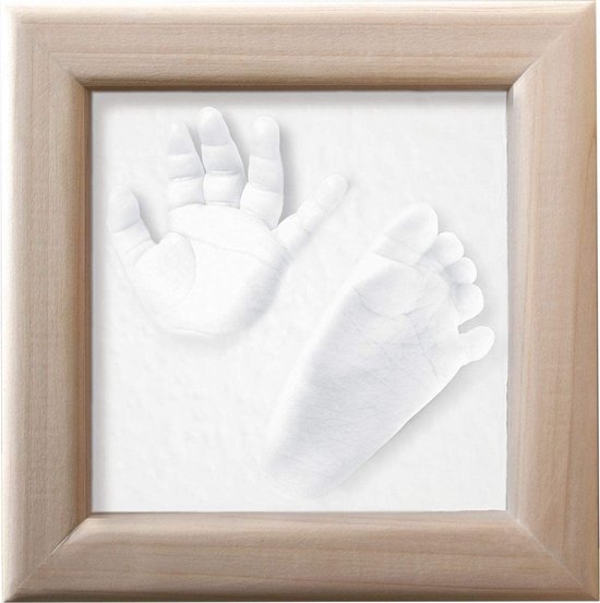 Foto: Babyfotolijst set posters voor de kinderkamer baby hand en footprint kit kit voor pasgeboren jongens meisjes baby fotolijst fotolijstplank